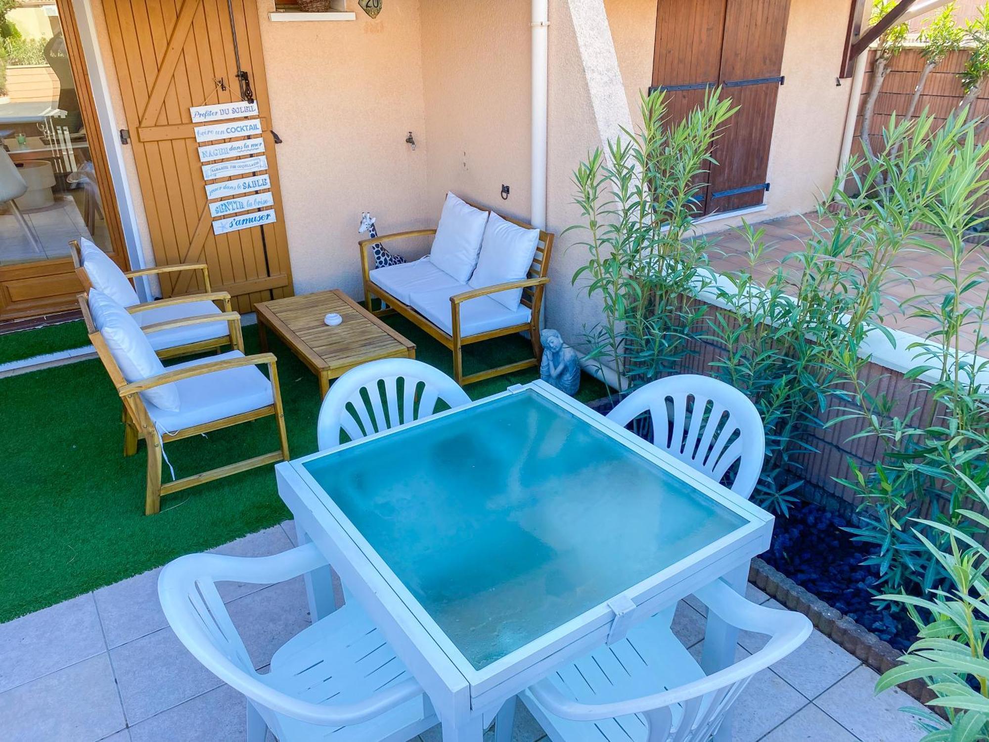 Maison "Douceurs D'Ete " Maison De Vacances Bord De Mer A Vias Plage - 600M De La Plage Et Du Canal Du Midi - Piscine Residentielle, Wifi Fibre, Activites Et Loisirs Bagian luar foto